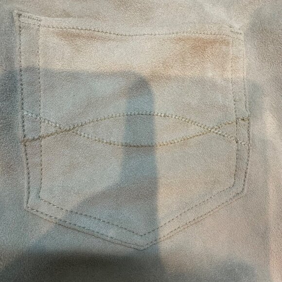 Abercrombie & Fitch Womens Super Skinny Faux Suede Pants Size 10 Beige - Picture 15 of 15